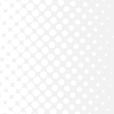 White circles, gradient halftone background. Vector illustration.