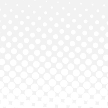 White circles, gradient halftone background. Vector illustration.