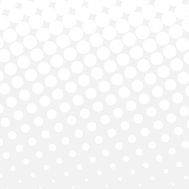 White circles, gradient halftone background. Vector illustration.