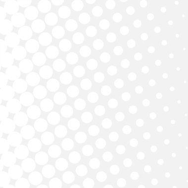 White circles, gradient halftone background. Vector illustration.