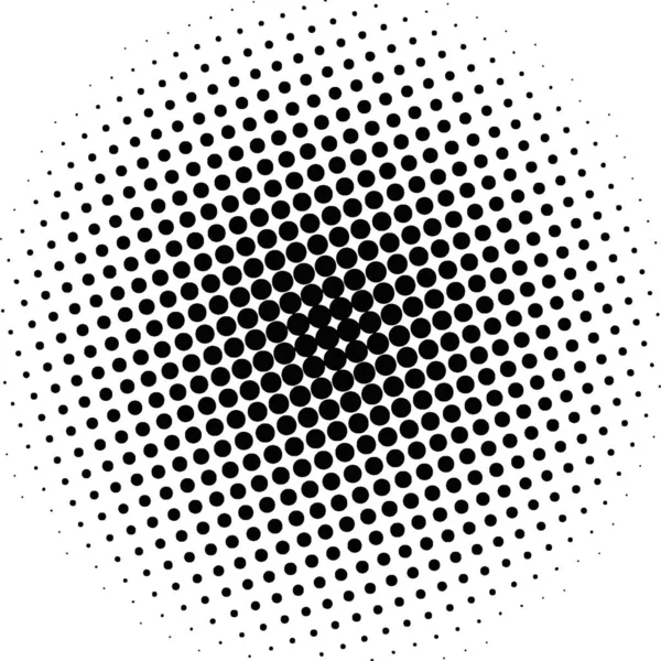 White Black Circles Gradient Halftone Background Vector Illustration — Stockvector