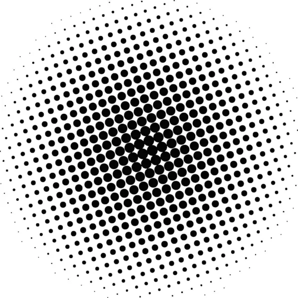 White Black Circles Gradient Halftone Background Vector Illustration — Stok Vektör