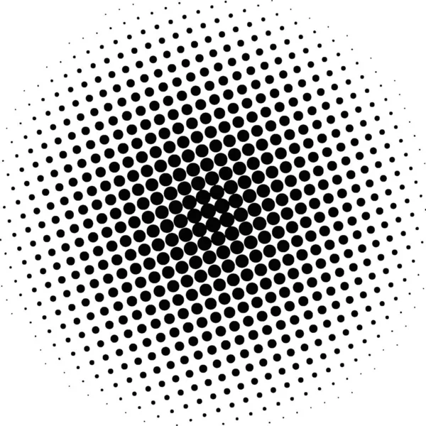 White Black Circles Gradient Halftone Background Vector Illustration — Stockvector