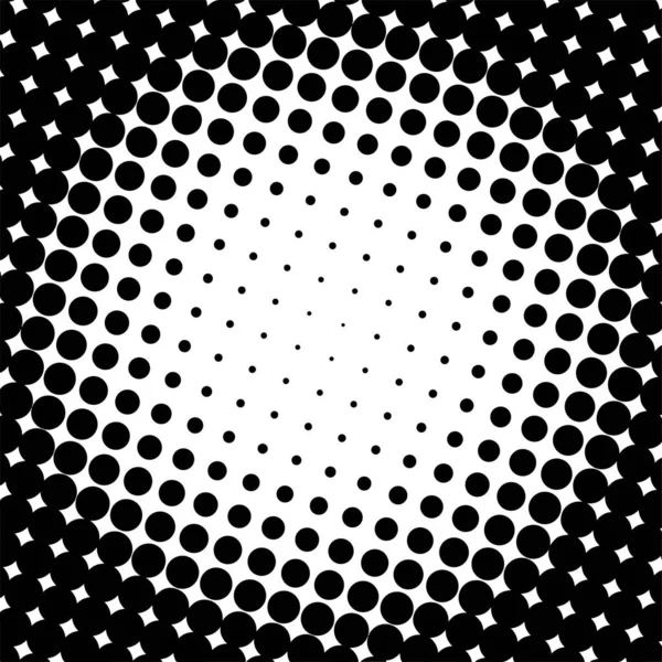 White and black circles, gradient halftone background. Vector illustration.