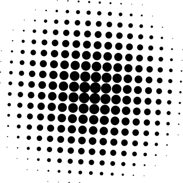 Beyaz ve siyah daireler, yarım ton eğimli arkaplan. Vektör illüstrasyonu.