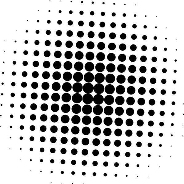 Белые Черные Круги Градиентный Полуфон Векторная Иллюстрация — стоковый вектор