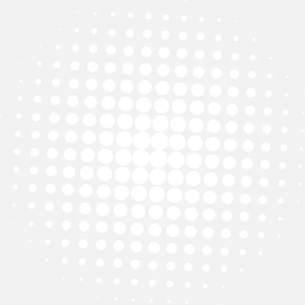 White Circles Gradient Halftone Background Vector Illustration — Vector de stock