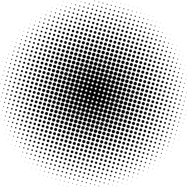 White Black Circles Gradient Halftone Background Vector Illustration — Stockvector