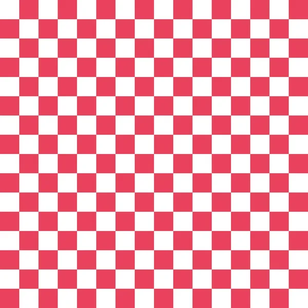 Pink White Checkerboard Pattern Background — Vetor de Stock