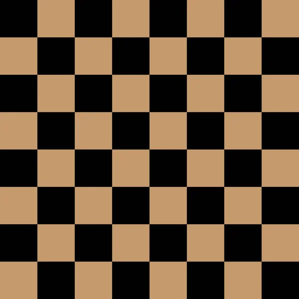 Black Brown Checkerboard Pattern Background — ストックベクタ