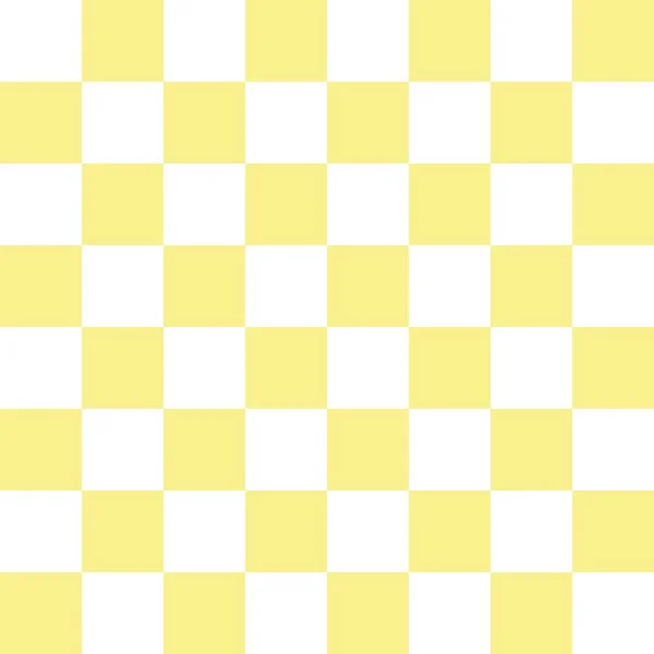 Желтый Белый Шашки Рисунок Фона — стоковый вектор