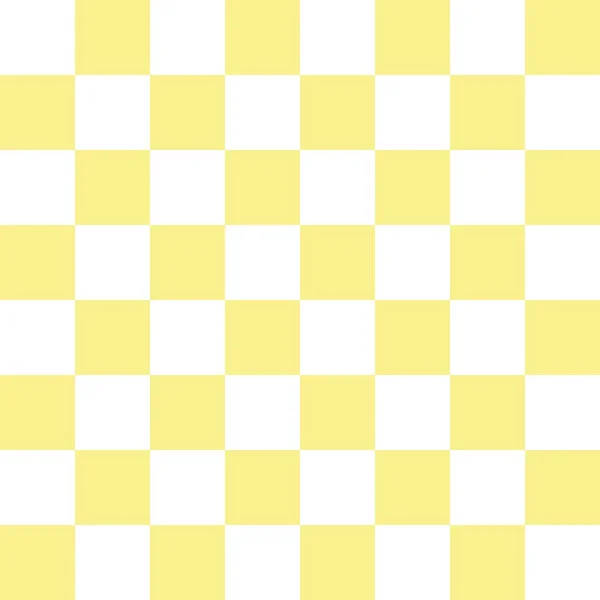 Yellow and white checkerboard pattern background.