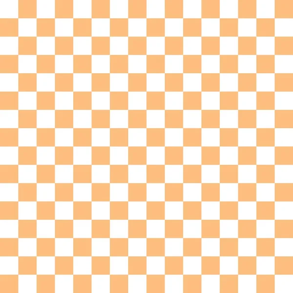 Orange White Checkerboard Pattern Background — 图库矢量图片