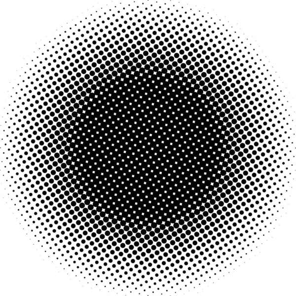 White Black Circles Gradient Halftone Background Vector Illustration — Stok Vektör