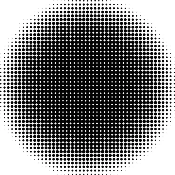 White and black circles, gradient halftone background. Vector illustration.