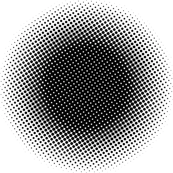 White Black Circles Gradient Halftone Background Vector Illustration — Vettoriale Stock