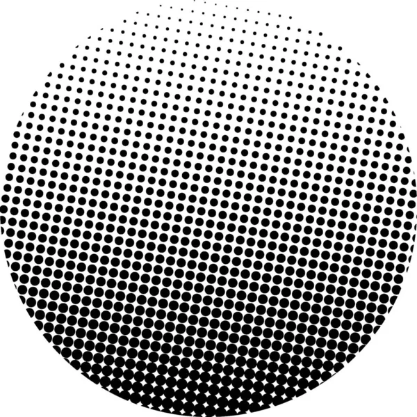 White Black Circles Gradient Halftone Background Vector Illustration — Stok Vektör