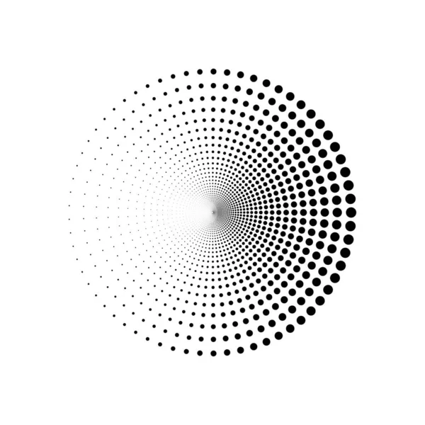 Dot Circle Logo Halftone Background Vector Illustration — Stockvector