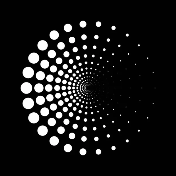 Dot Circle Logo Halftone Background Vector Illustration — Vector de stock