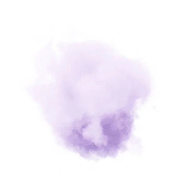 Purple Cloud White Background Rendering — Foto Stock