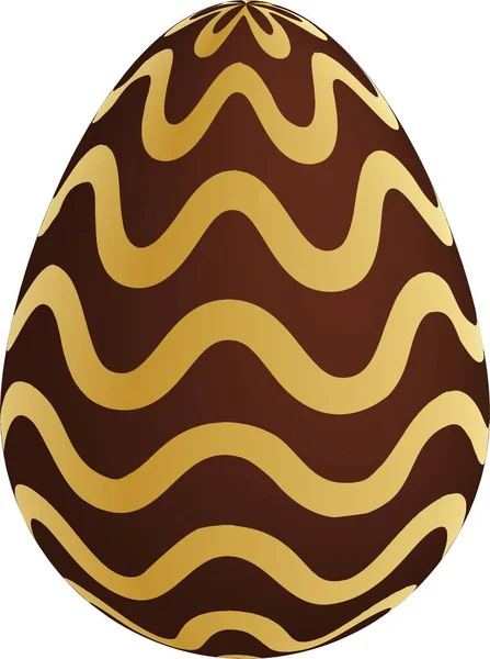 Gold Chocolate Easter Eggs White Background — Stock Photo, Image