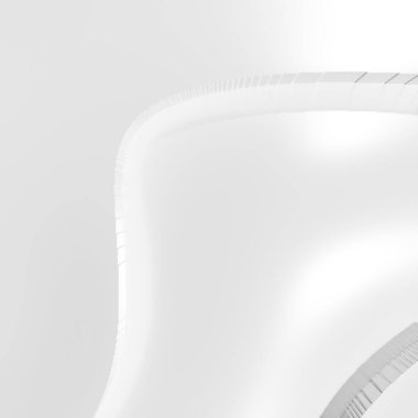 Soyut beyaz lüks geometrik şekiller arka plan. 3d oluşturma.