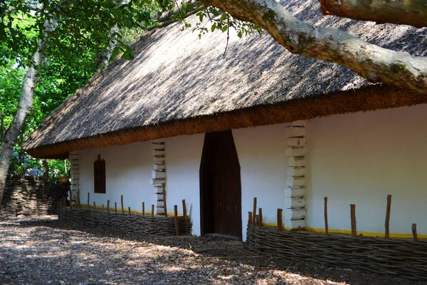 Casa Pueblo Casa Paja Blanca Pueblo Verano Casas Pueblo Arquitectura — Foto de Stock