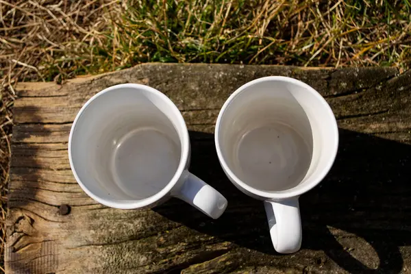 Kopp Kaffe Bordet — Stockfoto