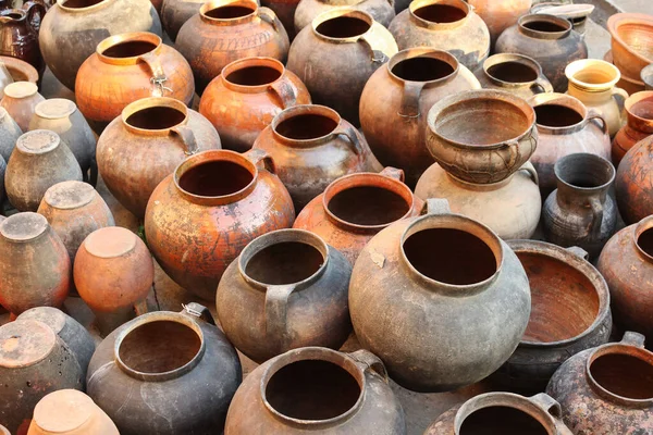 Old Vintage Clay Pottery Retro Ceramic Traditional Ukraine Culture — Stock Photo, Image