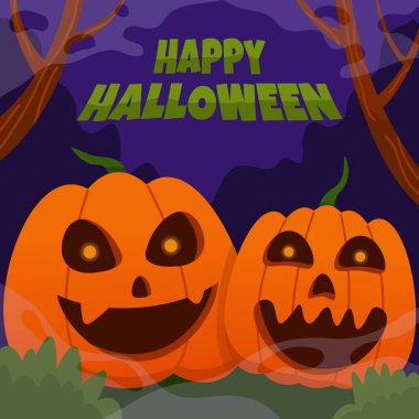 Ürkütücü gülüşlü balkabağı Cadılar Bayramı kutlamasını karşılıyor.