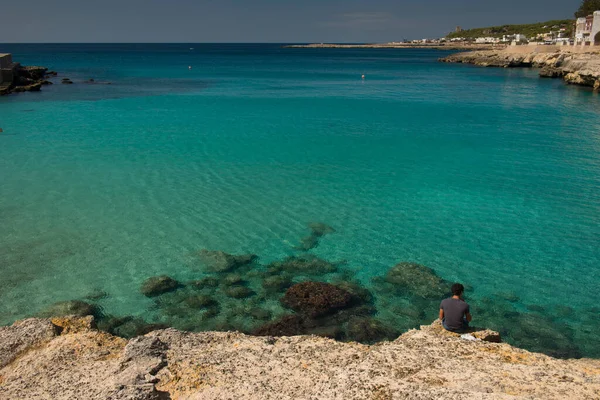 Salento Kust Apulië Italiaanse Kariboe — Stockfoto