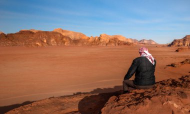 Bedevi Wadi Rum çölünde, Ürdün