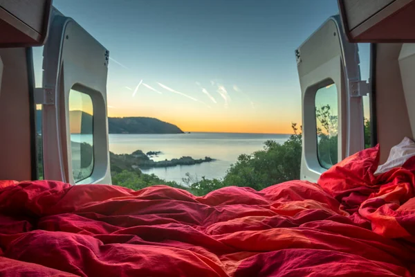 İtalya, Toskana 'da minibüs hayatı