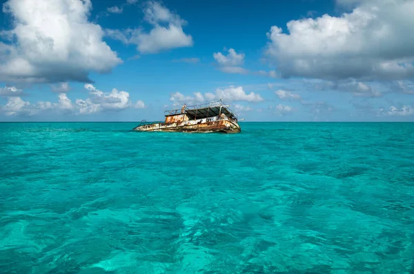 Ship Wreck Long Island Bahamas — Foto Stock