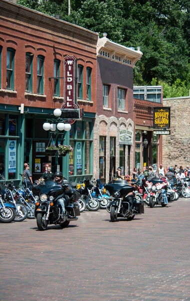 Rajd Sturgis Dakota Południowa Usa Sierpień 2015 Coroczny Rajd Motocyklowy — Zdjęcie stockowe