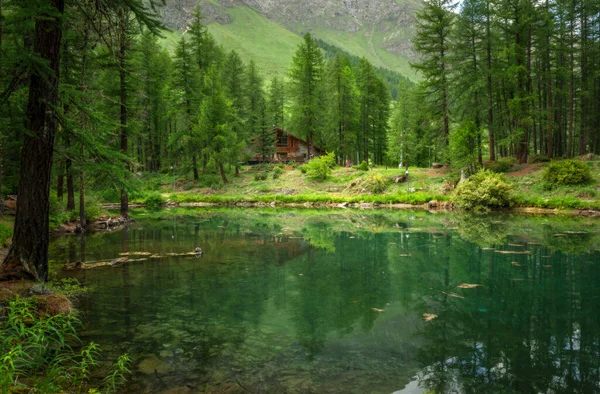 Pellaudské Jezero Rhemes Notre Dame Valley Aosta Valley Itálie — Stock fotografie