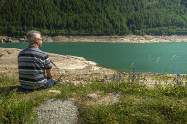 CMan at Ceresole lake, Aosta valley