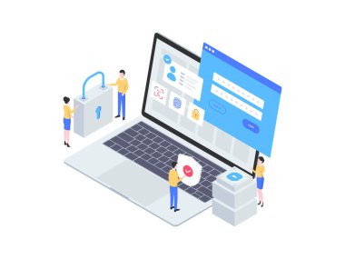 Masaüstü Girişi Resimleri. Mobil Uygulama, Web Sitesi, Banner, Diyagramlar, Bilgi Grafikleri ve Diğer Grafiksel Varlıklar İçin Uygun.