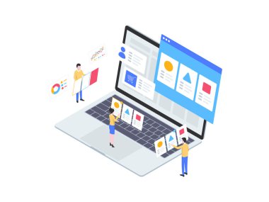 Ürün Isometric Illustration seçin. Mobil Uygulama, Web Sitesi, Banner, Diyagramlar, Bilgi Grafikleri ve Diğer Grafiksel Varlıklar İçin Uygun.