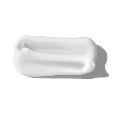 Beyaz arka planda nemlendirici krem lekesi. Yüz ya da vücut losyonu. Cilt bakımı