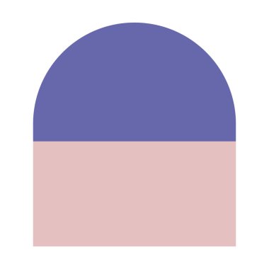 Arc soyut şekil menekşe ve pembe dikdörtgen tasarım ögesi