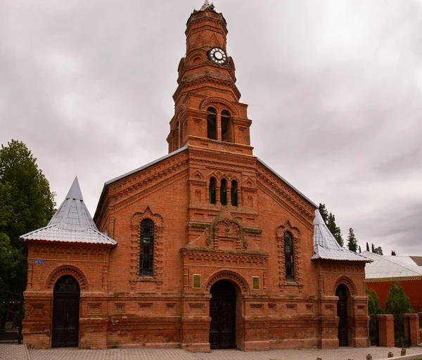 Ganja Azerbaijão 2021 Antiga Igreja Luterana Feita Bétula Vermelha Agora — Fotografia de Stock