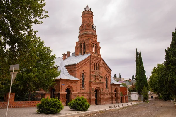 Ganja Azerbaiyán 2021 Antigua Iglesia Luterana Hecha Abedul Rojo Ahora —  Fotos de Stock