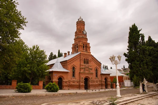 아제르바이잔의 2021 루터교 교회는 자작나무로 만들어 — 스톡 사진