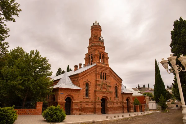 Ganja Azerbaiyán 2021 Antigua Iglesia Luterana Hecha Abedul Rojo Ahora —  Fotos de Stock