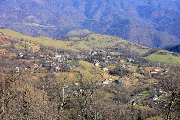 Petit Village Dans Les Montagnes Dans Forêt Lerik Région Masalli — Photo