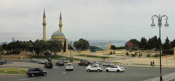 Πόλη Μπακού Αζερμπαϊτζάν 2021 Ένα Όμορφο Τζαμί Στο Πάρκο Upland — Φωτογραφία Αρχείου