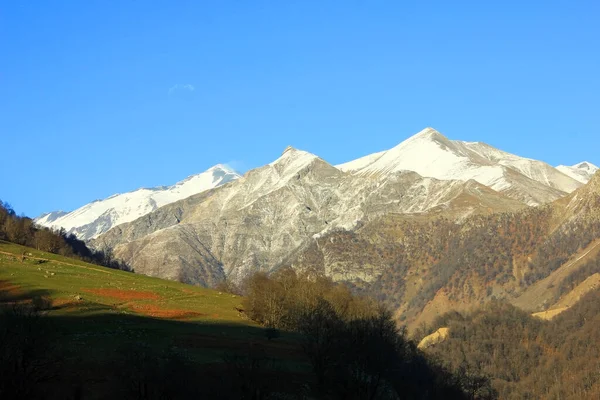 Kışın Güzel Karlı Dağlar Gabala Azerbaycan — Stok fotoğraf