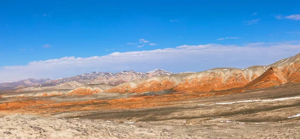 Beautiful Panorama Red Mountains Azerbaijan Khizi Region — Stock Photo, Image