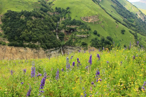 Azerbaijão Bela Cachoeira Nas Montanhas Distrito Kusar — Fotografia de Stock